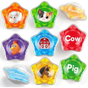 12-Piece Floating Marine Animal Bath Toys, Montessori Educational Set for Kids Ages 2-5 - 1 of 4