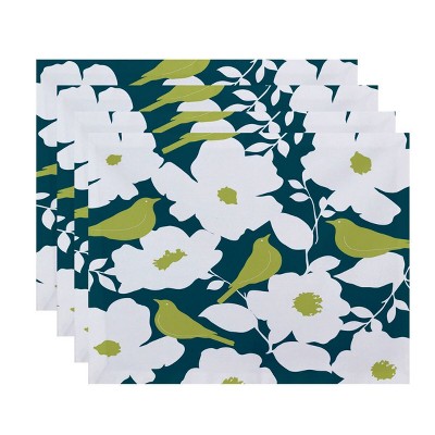 4pk Placemats Dark Teal - e by design