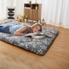 Floral Print Style Japanese Floor Mattress Indoor Living Room Bedroom Furniture, Tatami Mat Portable Floor Bed Roll Up Mattress for Camping Travel - 3 of 4