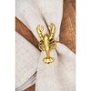 C&F Home Gold Lobster Napkin Rings Set of 4 - 4 of 4
