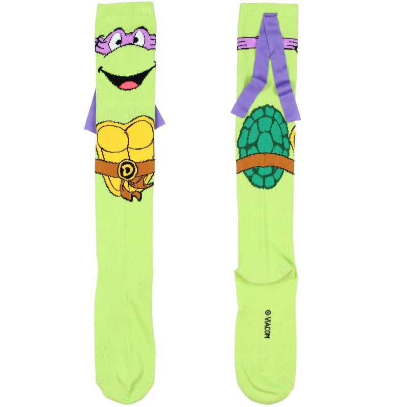 Teenage Mutant Ninja Turtles Character Mask Knee High Socks, 2 of 5