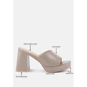 Flexes Flared Block Heel Sandals Women - 1 of 4