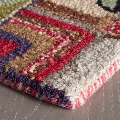 Gypsy Rose Multicolor Handmade Wool Floral Area Rug