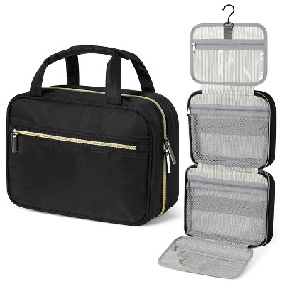 Hanging Toiletry Bag Travel Bag Women Men, Foldable Cosmetic Organizer, Roll up Makeup Bag