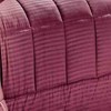 Embossed 8-Pieces Stripe High-Quality Microplush Comforter Set Burgundy by Plazatex - 3 of 4