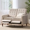 Christopher Knight Home Denison Upholstered Tufted  Loveseat Pushback Recliner - 2 of 4