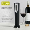 True Vino Drill Electric Wine Bottle Opener - Automatic Corkscrew Wine Opener with Foil Cutter and Stand - Black Set of 1 - 2 of 4