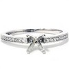Pompeii3 1/10 Ct Diamond Engagement Semi Mount Ring 14K White Gold - 4 of 4