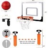 Mini Basketball Hoop, Over The Door Basketball Hoop Set with Ball Pump, Indoor Wall Mounted Basketball Hoop Backboards for Teens Christmas Gifts - 2 of 4
