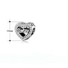 Sister Heart Charm Clear Cubic Zirconia Sterling Silver Womens Ginger Lyne Collection - 4 of 4