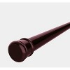 Home Mart Goods Burgundy Adjustable Spring Tension Curtain Rod Heavy Duty Anti-slip 41-76" Inches - 3 of 4