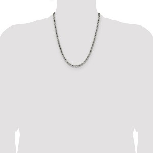 Chisel Stainless Steel Polished 5mm 22" Rope Chain Necklace - 1 of 4