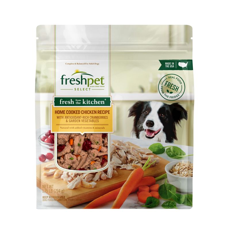 Freshpet Select Fresh From the Kitchen Home Cooked Chicken and Vegetable Recipe Refrigerated Dog Food, 1 of 8