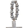 Brushed White Wood Cross with Beaded Hanger Wall Décor  - Foreside Home & Garden - 3 of 4