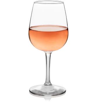 Berkware Classy Rhinestone Embellished Long Stem Rose Wine Glasses With  Silver Rim Design - 18oz (set Of 6) : Target