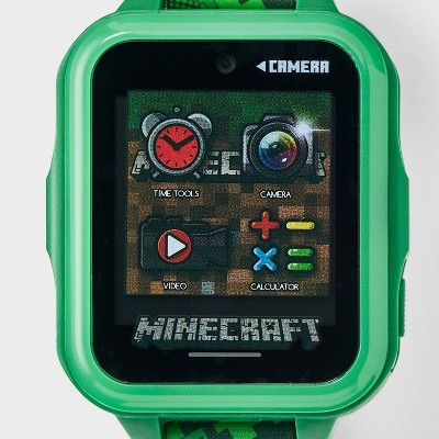 Boys' Minecraft Light Up Interactive Watch - Green - image 3