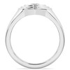 Pompeii3 1/4Ct Diamond Solitaire Women's Sweetheart Signet Heart Ring 14k Gold Lab Created - 3 of 4