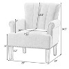NicBex Tufted Polyester Accent Chair,Upholstered Living Room Chairs with High Backrest,Modern Comfy Armchair,Accent Chairs for Living Room - 3 of 4