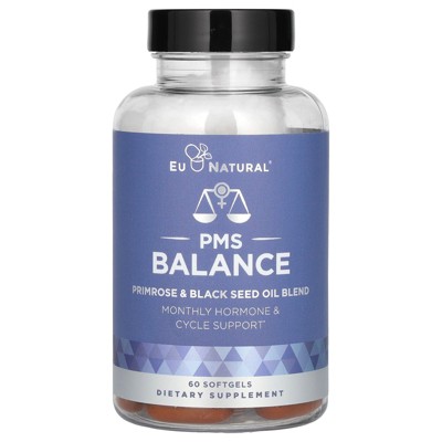 Eu Natural PMS Balance, Primrose & Black Seed Oil Blend, 60 Softgels