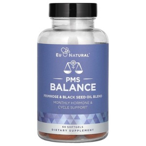 Eu Natural PMS Balance, Primrose & Black Seed Oil Blend, 60 Softgels - 1 of 2