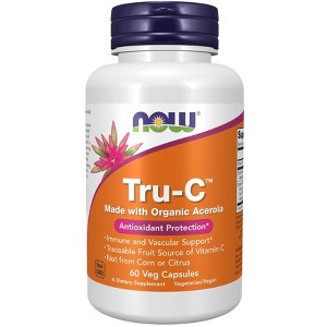 Now Foods Tru-C Made with Organic Acerola 60 VegCap - 1 of 3