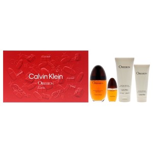 Obsession by Calvin Klein for Women - 4 Pc Gift Set 3.3oz EDP Spray, 0.5oz EDP Spray, 3.4oz Shower Gel, 6.7oz Body Lotion - 1 of 4