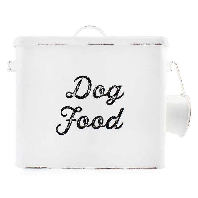 AuldHome Design Farmhouse Dog Food Canister; Retro Style Storage Bin for Pet Food, 1 of 9