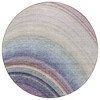 Beige Purple And Ivory Abstract Washable Indoor Outdoor Area Rug - 4 of 4
