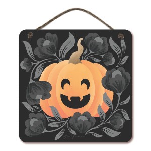 Courtside Market Halloween Spirit III 12x12 Hanging Artboard with Twine - 1 of 2