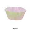 Unique Bargains Disposable Baking Cups Greaseproof Paper 1.97"x1.18" 100 Pcs - 4 of 4
