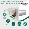 Dual Door Dryer Vent Cover No-Pest Wide Mount Exhaust Cover - 3 of 4