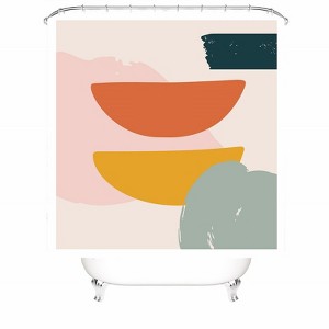 Tie-Dye Shower Curtains for Bathroom Waterproof Fabric Bath Curtain Durable Soft Stylish Bathroom Decor 72x72 Inch - 1 of 1