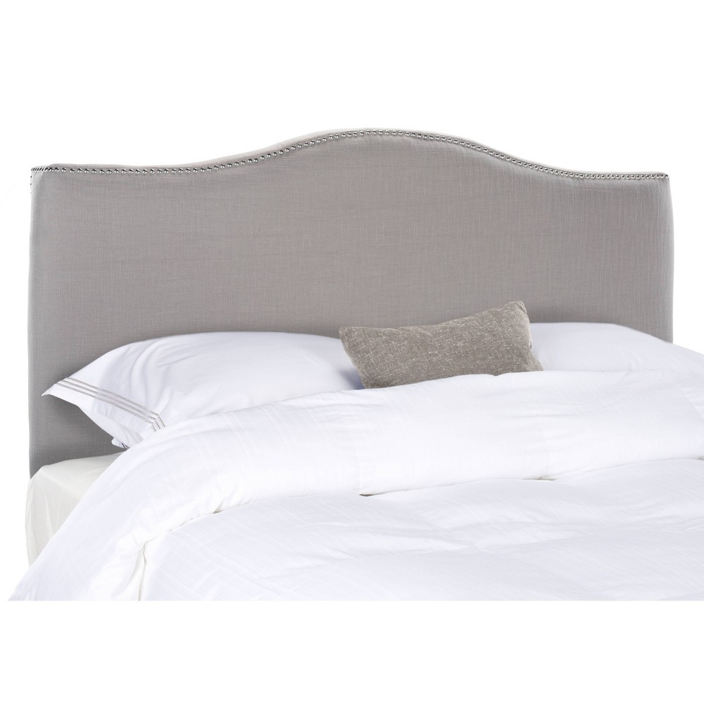 Jeneve Winged Headboard Arctic Gray Queen Safavieh For Sale