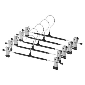 Unique Bargains Non-slip Pants Hanger with Clips 5 Pcs - 1 of 4