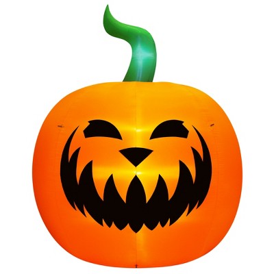 Occasions Airflowz Inflatable Colossal Pumpkin, 11.5 ft Tall, Multicolored