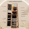Vlsrka 360° Swivel Jewelry Cabinet with Lights, Lockable Full Length Mirror Organizer, Large Standing Storage - 3 of 4