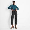 Women's High-Rise Overlap Waist Straight Leg Jeans - Future Collective™ with Kahlana Barfield Brown - image 3 of 3