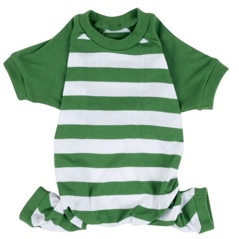 Leveret Women's Green & White Stripes Pajamas – Leveret Clothing