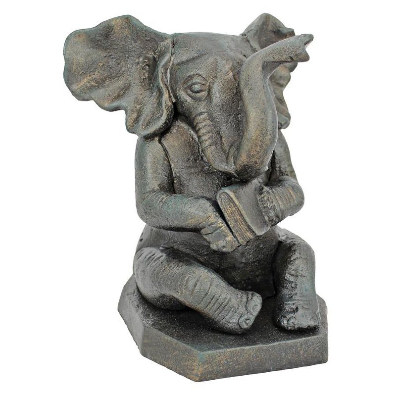Design Toscano Educated Elephant Cast Iron Bookend: Single, 1 of 7