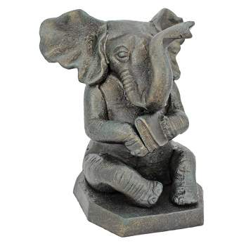 Design Toscano Educated Elephant Cast Iron Bookend: Single