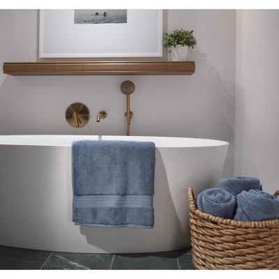 Dark Blue Organic Cotton 6-Piece Bath Towel Set