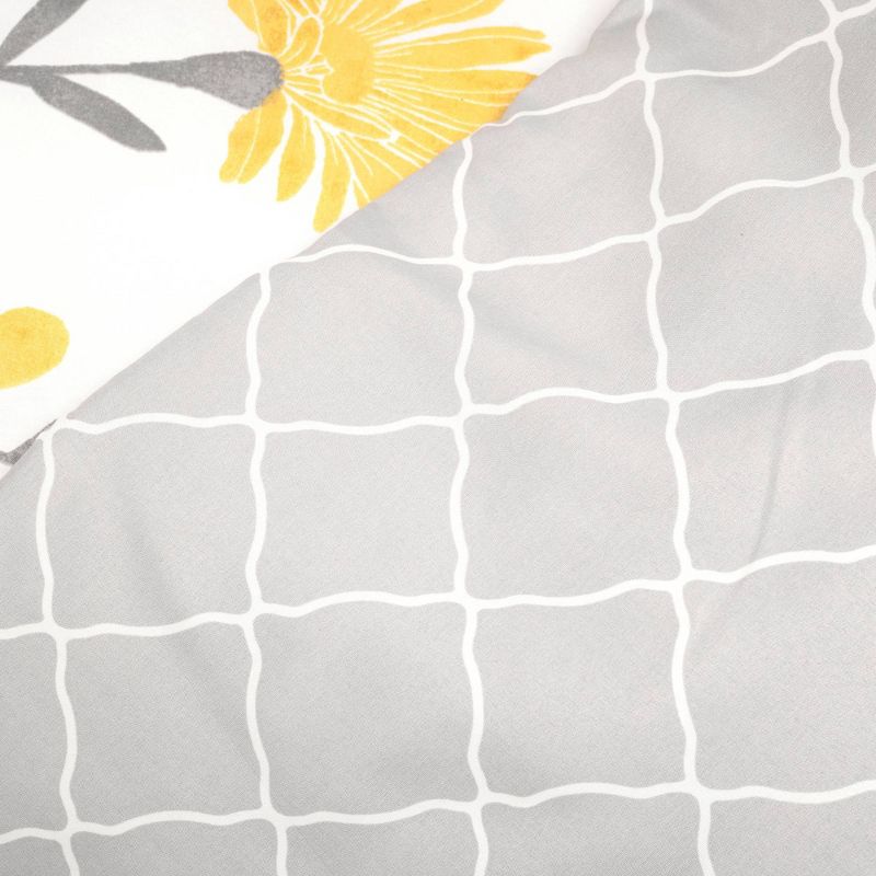 8pc Aprile Soft Reversible Oversized Comforter Set Yellow/Gray - Lush Décor, 5 of 10