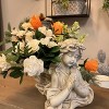 Slickblue Angel Girl Resin Flower Planter, Decorative Indoor Plant Pot, Tabletop or Shelf Accent, 6.6"x8"x8" - 2 of 4