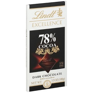 Lindt Excellence 78% Cocoa Dark Chocolate Bar 78% Cocoa 3.5 OZ - 1 of 1