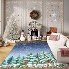 Christmas Rug Runner 2x6 Decorative Carpet Runner with Xmas Tree Snowman Reindeer Pattern - 4 of 4