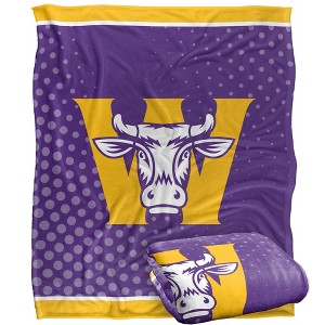 Williams College Radial Dots Silky Touch Blanket White 50x60 - 1 of 4