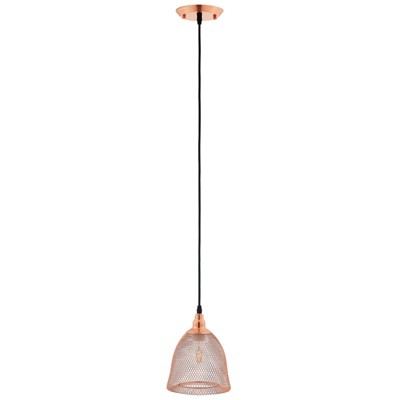 Modway Glimmer Bell-Shaped Rose Gold Pendant Ligh