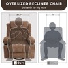RONSHIN 360° Swivel Rocker Recliner with Heat & Massage | Power Glider for Big & Tall Adults | with USB Charge Port, Remote, Cup Holders & Pockets - 3 of 4