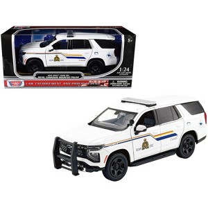 2025 Chevrolet Tahoe PPV with Light Bar "RCMP Royal Canadian Mounted Police" White 1/24 Diecast Model Car by Motormax - 1 of 4