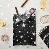 Stockroom Plus 100 Pack Small Merchandise Bags with Handles, Silver Stars Plastic Shopping Bags for Boutique Retail Business, Black 9x12 in - 2 of 4